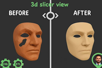 cad repair stl fix mesh to solid stl to step for 3d printing cnc files
