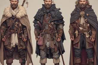 create custom dnd, rpg, and character art