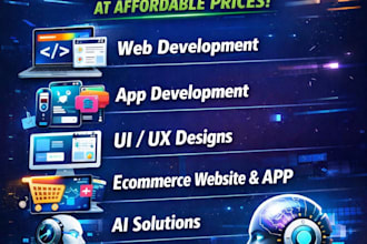 develop a modern responsive website for your bussiness