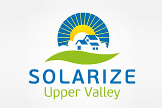 design minimalist super solar valley logo