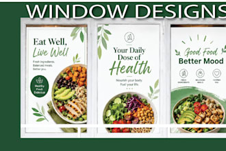 do professional signage design, shop front, window graphic