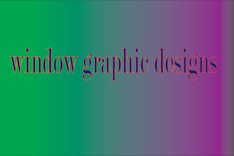 do professional signage design, shop front, window graphic