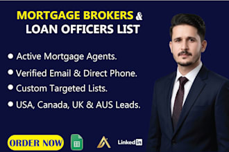 provide verified mortgage broker email list with phone numbers
