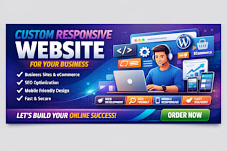 develop a custom responsive website for your business