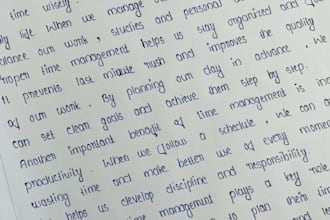 write neat and beautiful handwritten notes, letters, or assignments