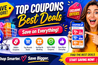 create coupon, deals and cashback website
