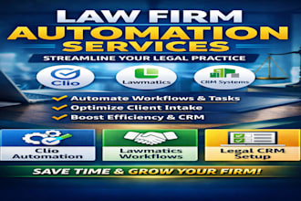 set up law firm automation using clio, lawmatics, legal CRM