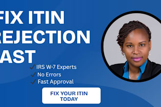 help you get your itin application or renew through irs caa fast and stress free