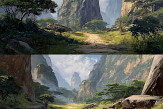 create environment concept art