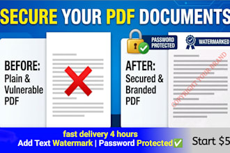 add watermark and password protection to your PDF and images