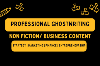 write a professional business ebook on any topic