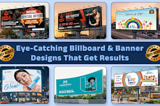design billboard, hoarding, signage, yard sign and banner professionally