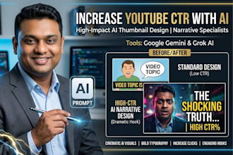 design high CTR ai youtube thumbnails
