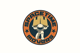design attractive spacetime movers logo for moving company