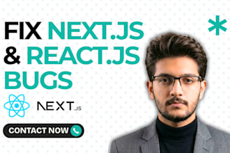 fix nextjs bugs, react errors and develop custom features