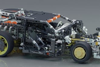 design custom lego moc sets, technic cars, bikes, ships with instructions