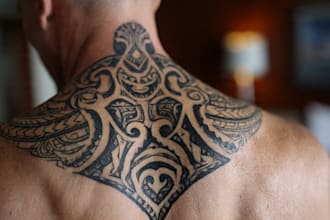 design a polynesian maori tribal tattoo