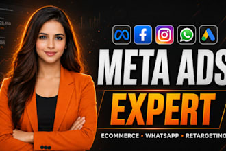 run meta ads for ecommerce, whatsapp traffic and retargeting campaigns