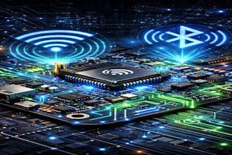 design wireless esp32 iot pcb with wifi bluetooth firmware