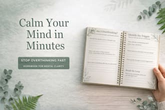 create a structured overthinking reset workbook for clarity
