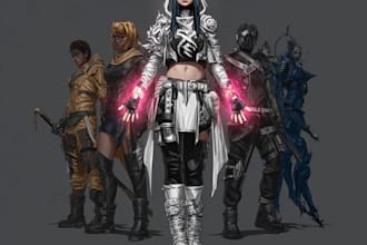 make dnd character party, fantasy character party, dnd party