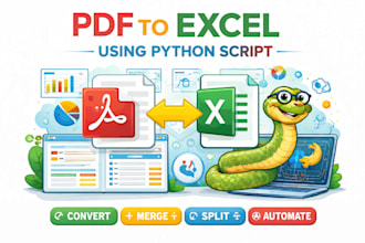 do data entry, copy paste work, PDF, bank statements, invoices into clean excel