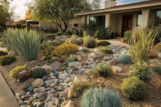 do creative xeriscape backyard landscape design