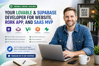 be your lovable and supabase for ai website rork app replit and kimi saas mvp