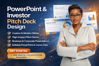 do quick powerpoint presentation and investor pitch deck design
