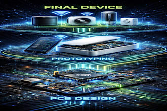 develop complete iot hardware pcb design and firmware