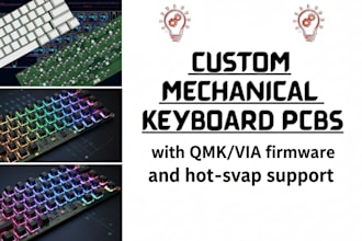 custom keyboard pcb with qmk and via firmware