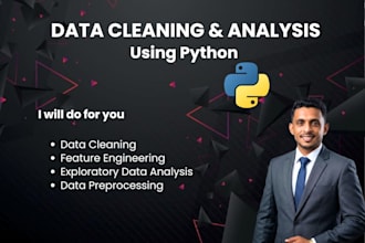do data cleaning and analysis using python and jupiter