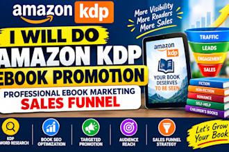 do amazon KDP ebook promotion professional ebook marketing sales funnel
