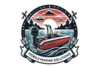 create a unique nautical and boat logo design