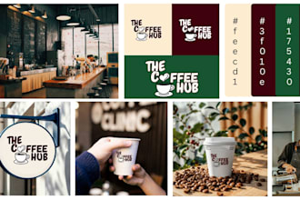 create a unique coffee cafe logo design