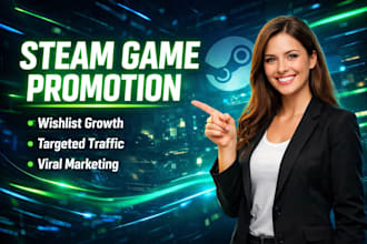 do steam game promotion,  steam game marketing boost steam game wishlist, roblox