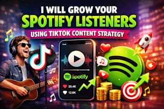 grow your spotify listeners using tiktok content strategy