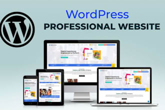 do wordpress website development, design or redesign wordpress business w