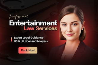 be your entertainment lawyer for music contracts, agreements and legal advice