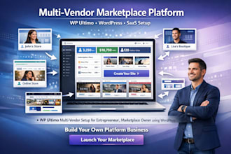 wp ultimo multi vendor setup for entrepreneur, marketplace owner using wordpress