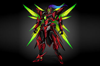 create a unique mecha character design