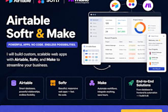 setup airtable database, airtable automation, airtable crm, softr webapp expert