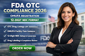 do fda otc drug listing omufa registration and 12 digit ndc compliance