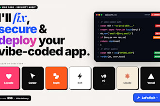 fix secure and deploy your vibe coded app