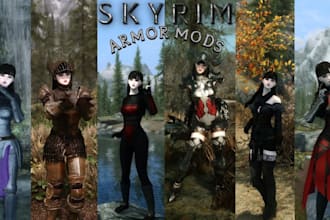 mod skyrim character assets armor npcs weapons quest mods follower and gear mod