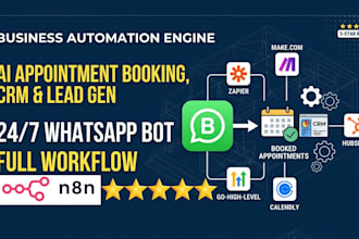 ai appointment booking business automation, CRM lead generation whatsapp bot API