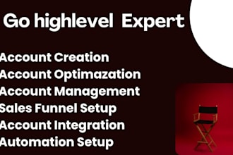 be your gohighlevel expert for ghl funnel and automation