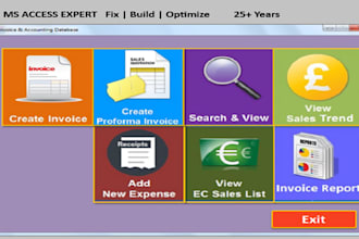 fix and build professional ms access databases