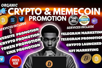 grow crypto telegram promotion, crypto telegram marketing, telegram subscribers