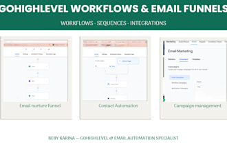 build email funnels, workflows, and automations in gohighlevel